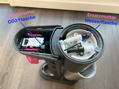 Sodastream Duo Reparaturset 2 x Ersatzmutter +CO2 Dichtung Soda Stream Reparatur