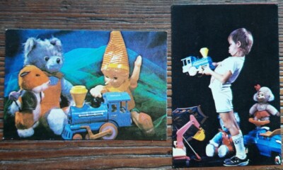 2er Set Sowjetische Taschenkalender 1990 - Charkow Spielzeugfabrik ''Saljut'', Ukraine