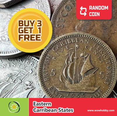 Eastern Caribbean States Coin | 1 Random Collectible Old Eastern Caribbean Coin