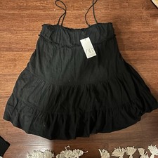 Zara Medium Babydoll Dress Black