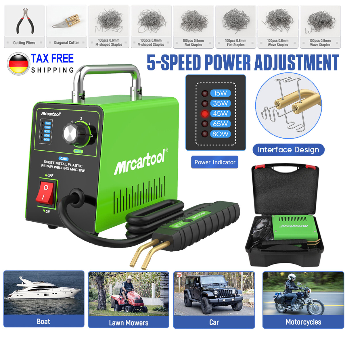 Kabelloser Kunststoff-Schweißer USB - Tragbare Schweißmaschine Für Auto-Stoßstangen & Plastikreparaturen