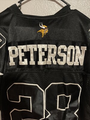 nfl reebok 47ers J.PETERSON レプリカジャージ Adrian Peterson Minnesota Vikings Black Stitched NFL Reebok Jersey