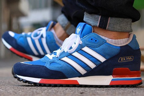 Adidas Mens Zx Sneakers Bluebird/Blue/Navy/Red/White/White/Blue | eBay