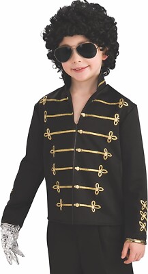 Rubies offizielle Michael Jackson Militärjacke Jungen Verkleidung Kostüm M Alter 5-7
