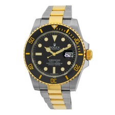 Rolex ROLEX Steel & 18K Yellow Gold 40mm Submariner 116613LN Box Warranty 2016 MINTY
