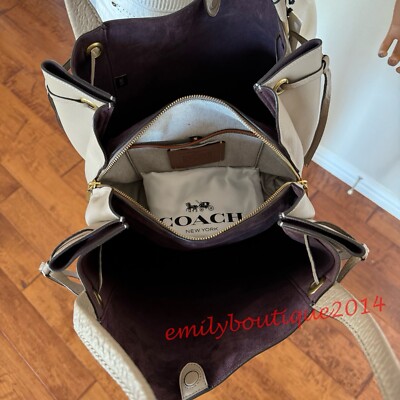 Coach 1941 Harmony Glovetanned Leather Stone Hobo Tote Bag 79471