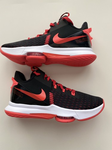 all red lebron shoes