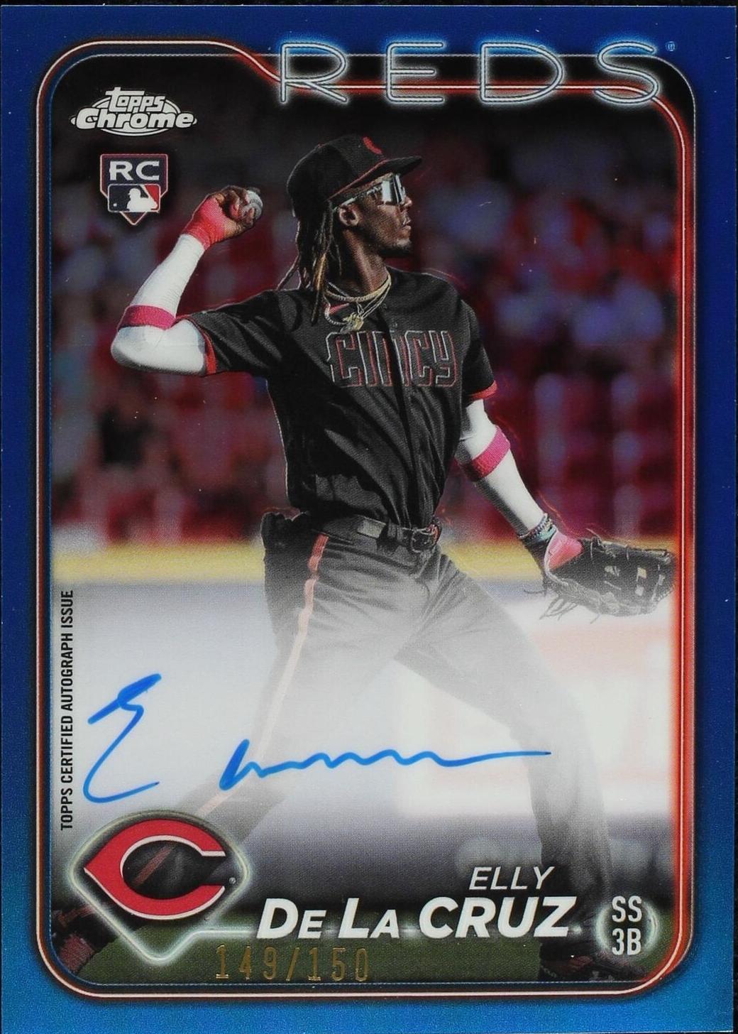 Topps Chrome ELLY DE LA CRUZ RC AUTO 150