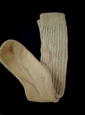 Green Army Beige Slouch Socks Long Warm Scrunchie Soccer Hooters Uni Halloween