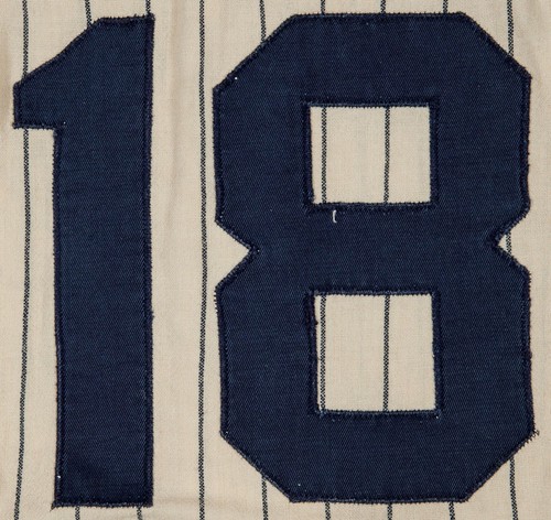 1949 Whitey Ford Signed Binghampton Yankees Minor League Game Used Jersey JSA - Picture 4 of 8