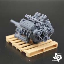 Webber Side Draft 426 Hemi Model Engine Resin 3d Printed 125-18 Scale