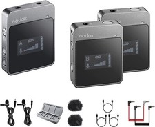 Godox MoveLink M2 Compact 2-Person Digital Wireless Microphone System for Camera