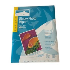 NWT Great White 8.5x11 Ultra White Glossy 93 Brightness Pack Of 12 Photo Paper