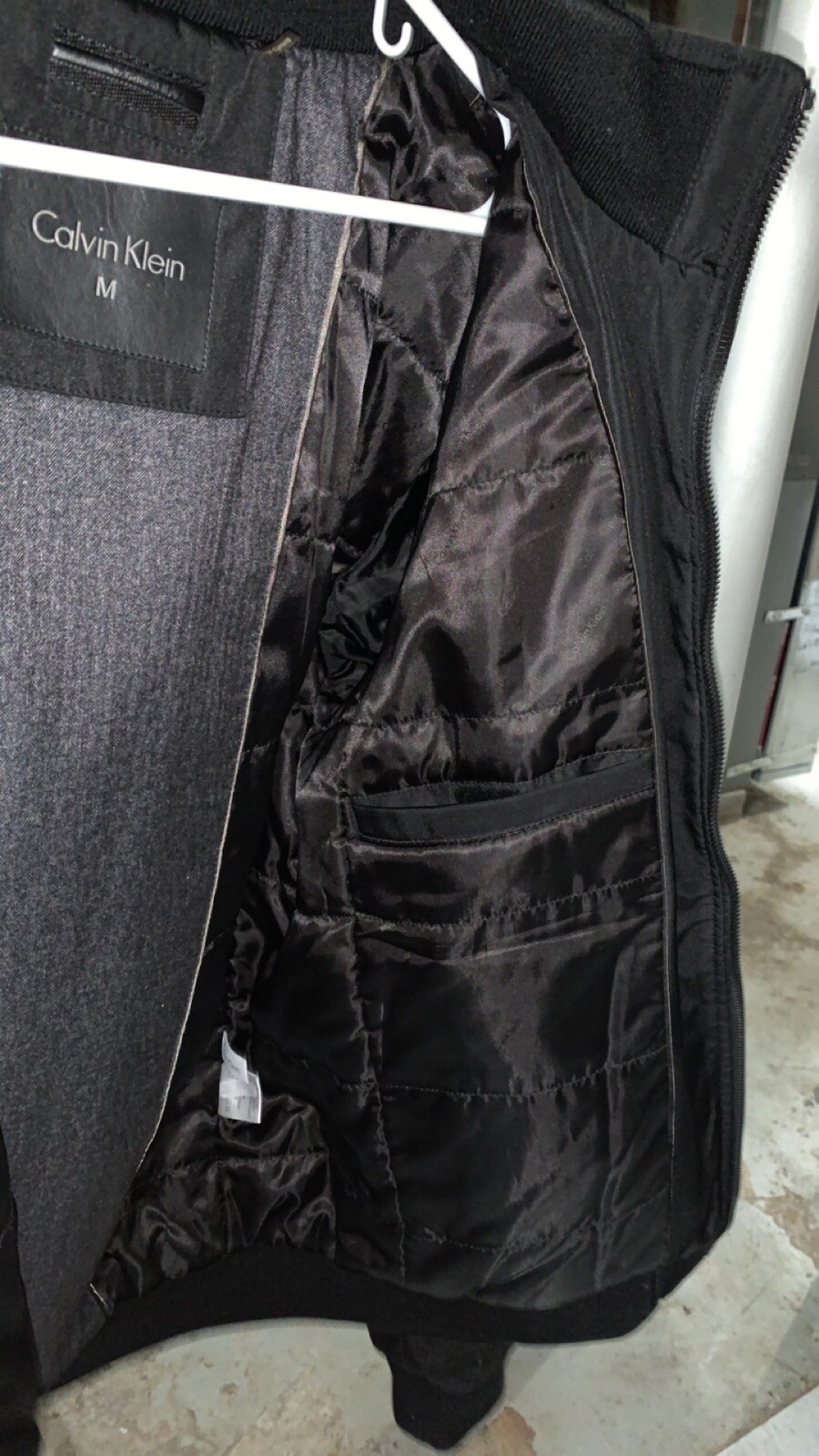 CALVIN KLEIN Men's Classic Midweight Stand Collar Jacket Black Medium