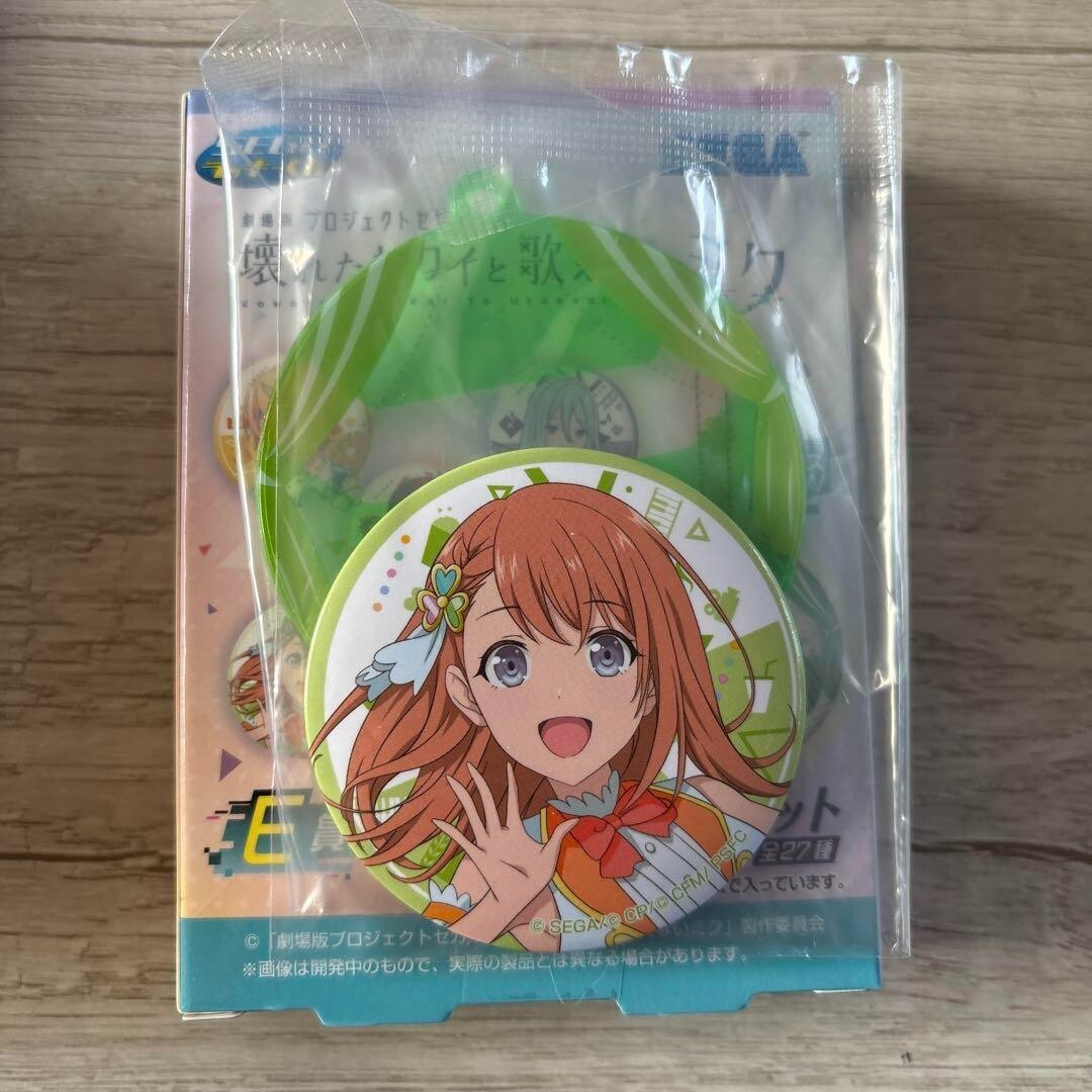 Project Sekai Hanasato Minori Can badge & case set The Movie Lucky