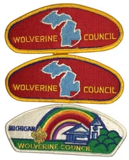 Wolverine Council MI Lot of 3 CSP MINT (SA662)