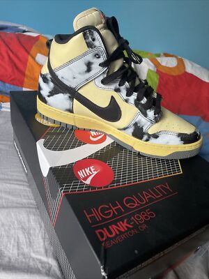 nike dunk high 1985 black acid wash | eBay