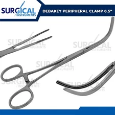DeBakey Atraumatic Peripheral Clamp Forceps 6.5" Vascular Instruments German Gr
