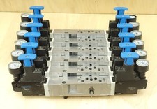 Festo VABF-S4-1-R5C2-C-6 Plate 540168 with 0 - 90 PSI Regulators and Gauges 