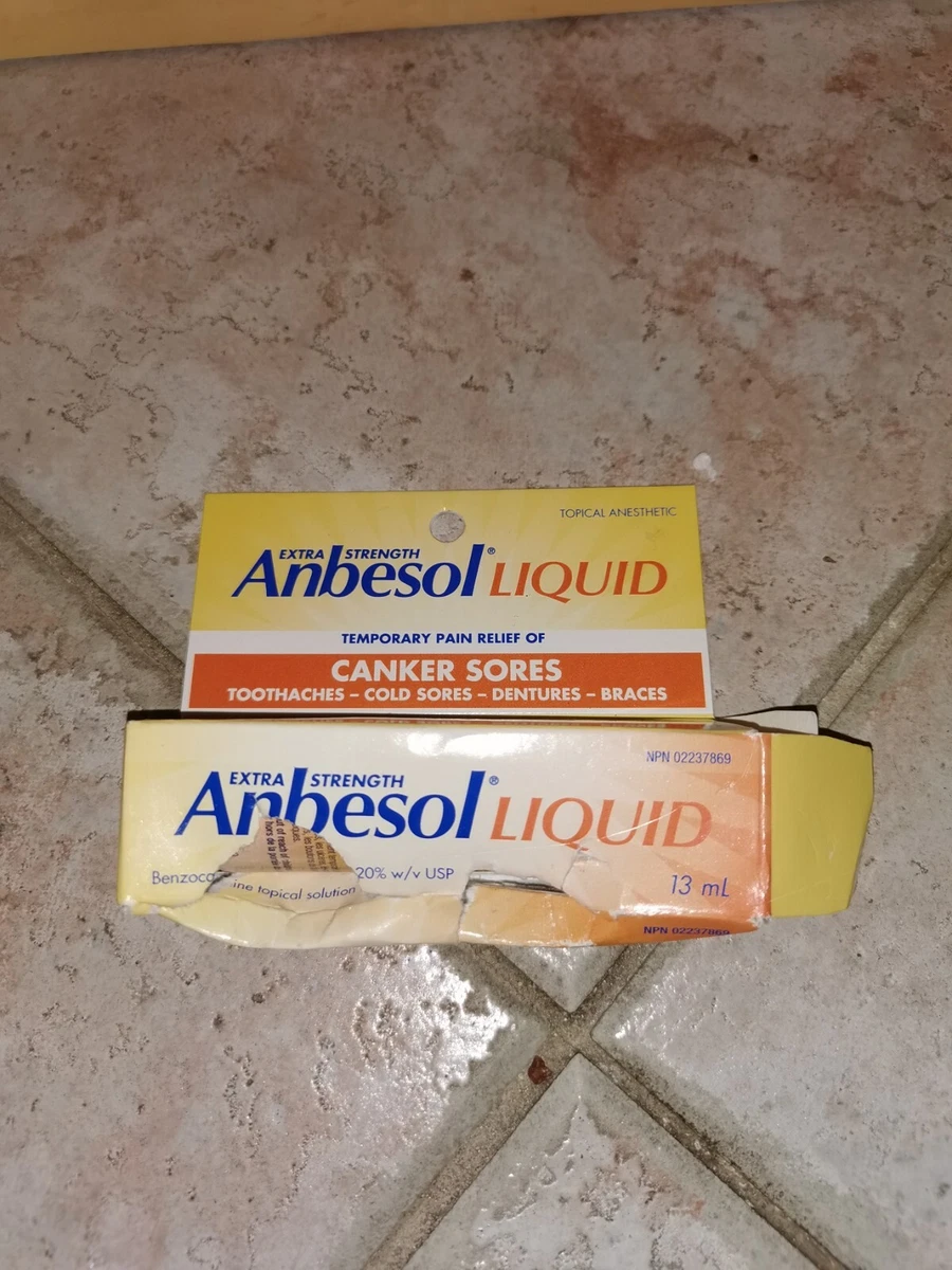 Anbesol Liquid Extra Strength Canker Sores 13ml eBay