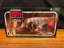 STAR WARS Vintage Collection BOBA FETT'S STARSHIP with Book of Boba Fett Figure