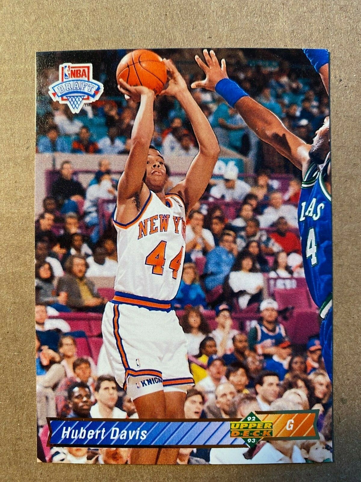 HUBERT DAVIS RC 1992-93 Upper Deck #15 - NEW YORK KNICKS NORTH CAROLINA COACH