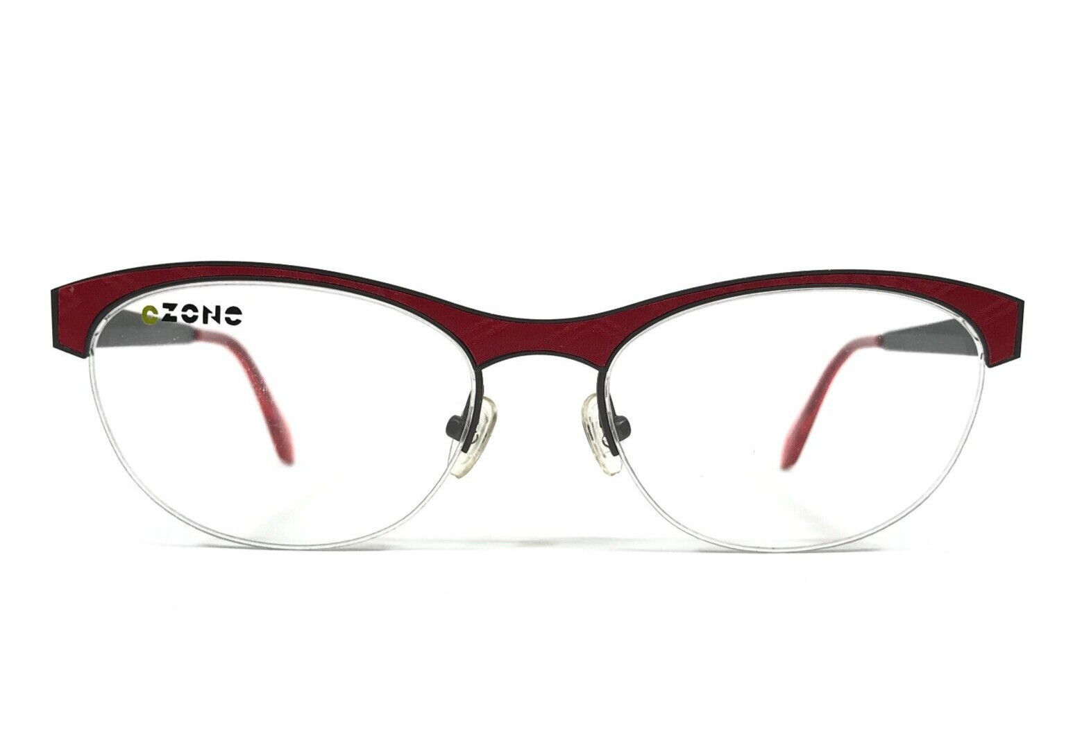 Оправа для очков C-Zone K2173 col80 Бордово-серая овальная полуободка 52-17-140 10590₽