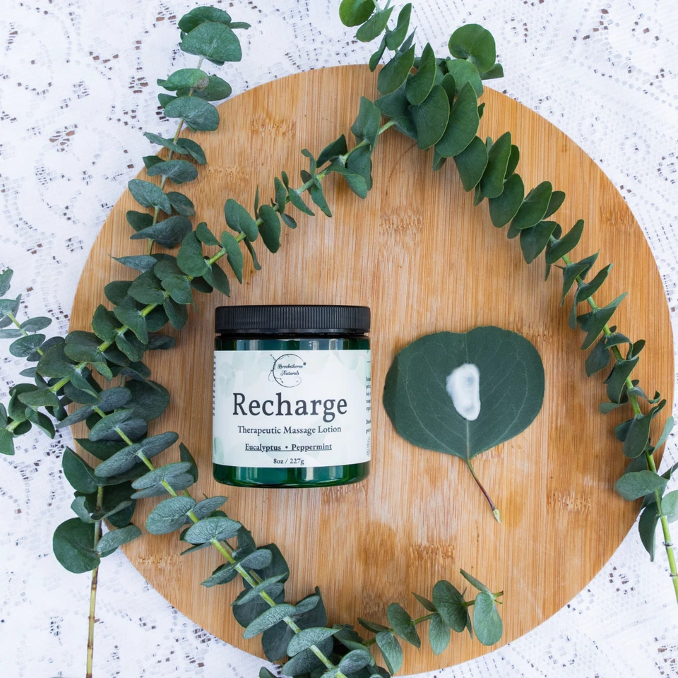 Массажный лосьон Recharge — наполненный эфирными маслами эвкалипта и мяты перечной - Изображение 3 из 4