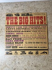 THE BIG HITS LP Columbia Records, CL-1353 Johnny Cash/Lefty Frizzell/& More