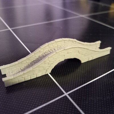 Pedestrian Path Walk Stone Bridge N Scale 1:160 
