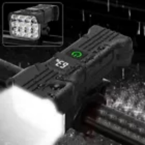 1800mAh Bicycle Bike Lights Super Bright Front Headlight Rechargeable Waterproof - Picture 5 of 11