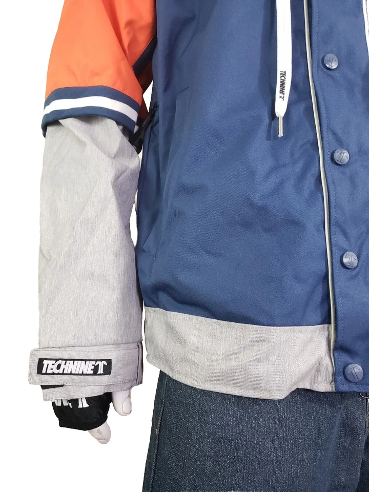 Chaqueta de snowboard Technine Big Leagues para hombre XL azul marino/gris atlético/naranja Foto 2 de 4