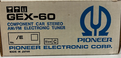 Pioneer GEX-60 Component Car Stereo AM/FM Electronic Tuner | eBay