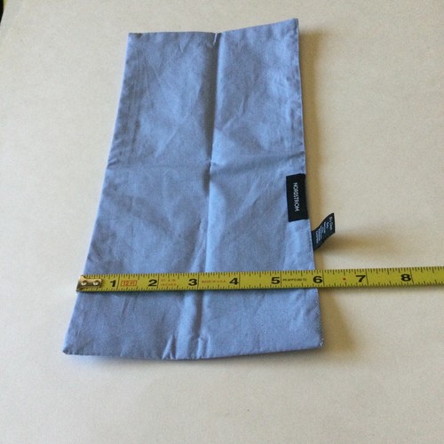 NORDSTROM UOMO SHOP COTONE PRE PIEGATO PERFETTO TASCA QUADRATO BLU NUOVO SENZA ETICHETTE - Foto 9 di 12