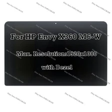 15.6" HP ENVY x360 M6-W M6-W102DX W103DX FHD LCD LED Screen Touch Panel Assembly