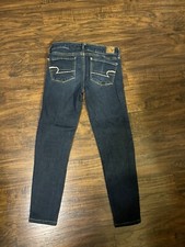American Eagle Womens Super Stretch Blue Dark Wash Sz:4