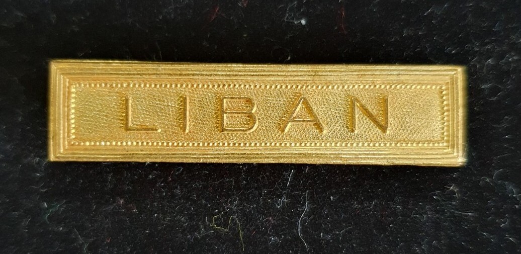 Agrafe pour Médaille d&rsquo;Outremer Liban