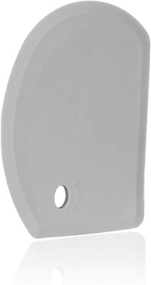 Flexible Curved Edge Silicone Bowl Scraper(5.98''×4.3''), Grade Dough Scraper for 