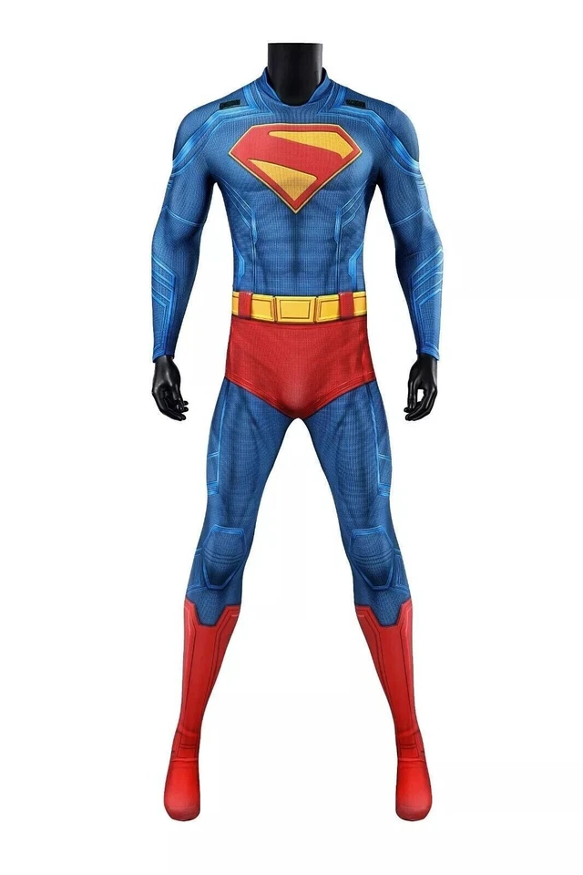 Superman Cosplay Mono Legado Clark Kent Disfraz Body Zentai Halloween Foto 3 de 4