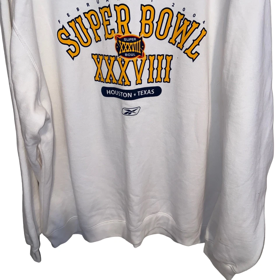 Sudadera NFL Para Hombres 2XL Super Bowl 38 Patriots Panthers Houston Texas Fútbol Foto 4 de 4