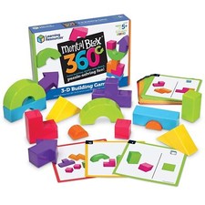 Learning Resources Mental Blox 360 Degree 3-D Building Game 55 Blocks Ages 5 