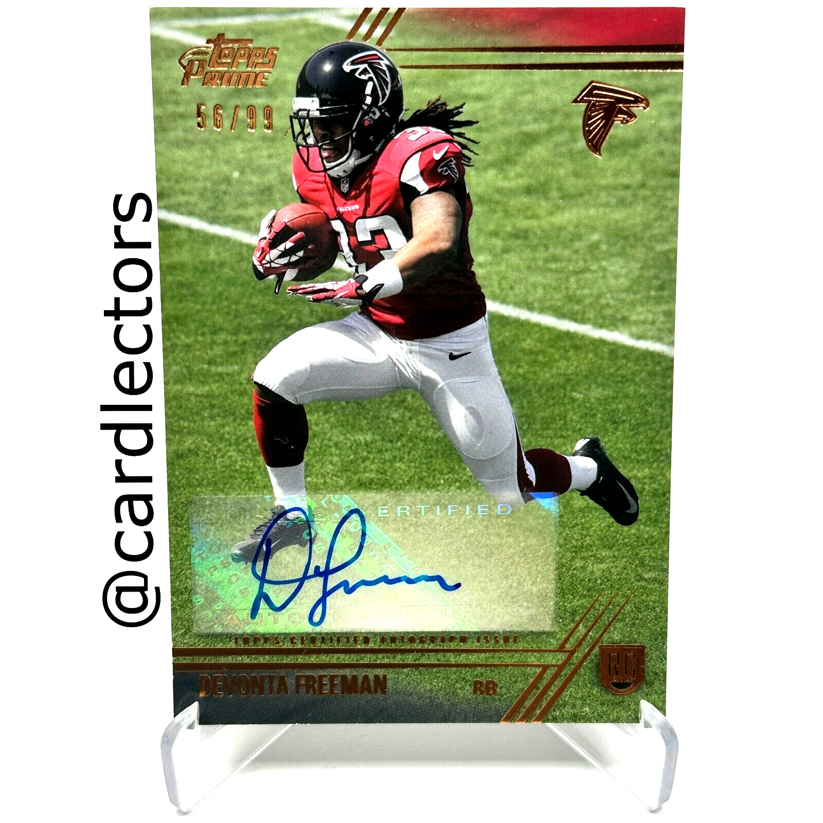 2014 Topps Prime Football DEVONTA FREEMAN #137 RC Copper Auto SP /99 FALCONS