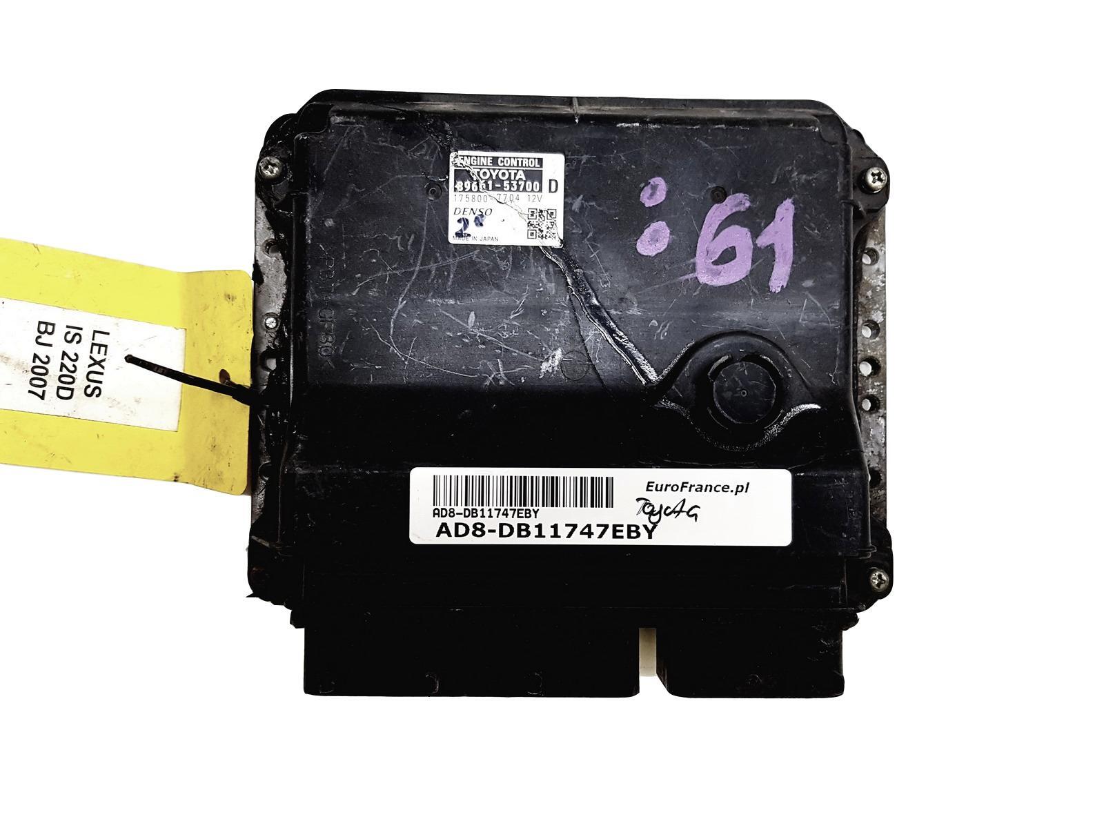 ECU DENSO 89661-53700 / 175800-7704 | eBay