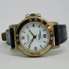 Kenneth Cole New York Genuine Leather Quartz Analog Women's Watch New Battery