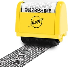 Wide Roller Stamp Identity Theft Stamp 1.5 Inch Perfect for Privacy Protection -