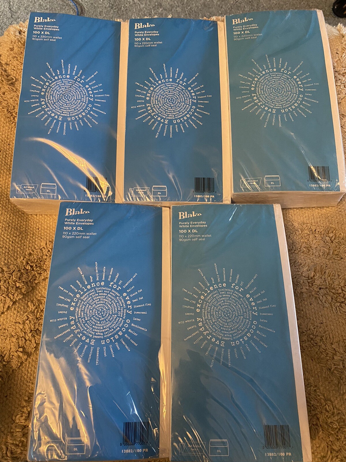 Blake Purely Everyday X 500 DL 110 x 220cm Peel Seal Gsm Wallet Envelopes White