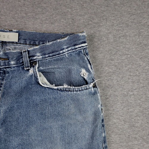 Vintage Arizona 36x32 Loose Fit Jeans Distressed Destroyed Worn Thin Faded 90s - 第 6/16 張圖片