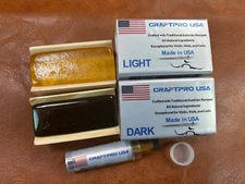 CRAFTPRO USA Light -Dark Rosin-Peg Compound for Violin-Viola-Cello