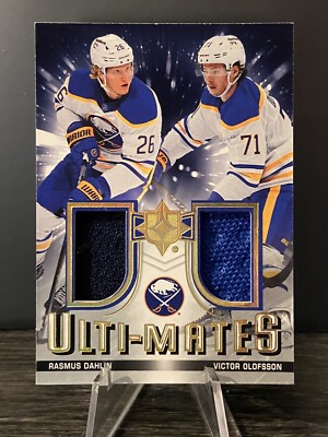 2021-22 UD Ultimate Collection Rasmus Dahlin & Victor Olofsson ULTI ...