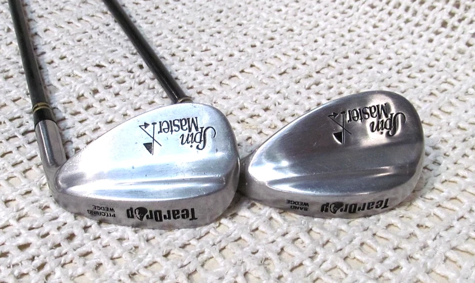 TearDrop SPIN MASTER (PW & SW) 2Pc Wedge Set RH - Stiff Flex Graphite Shafts - Image 3 of 4